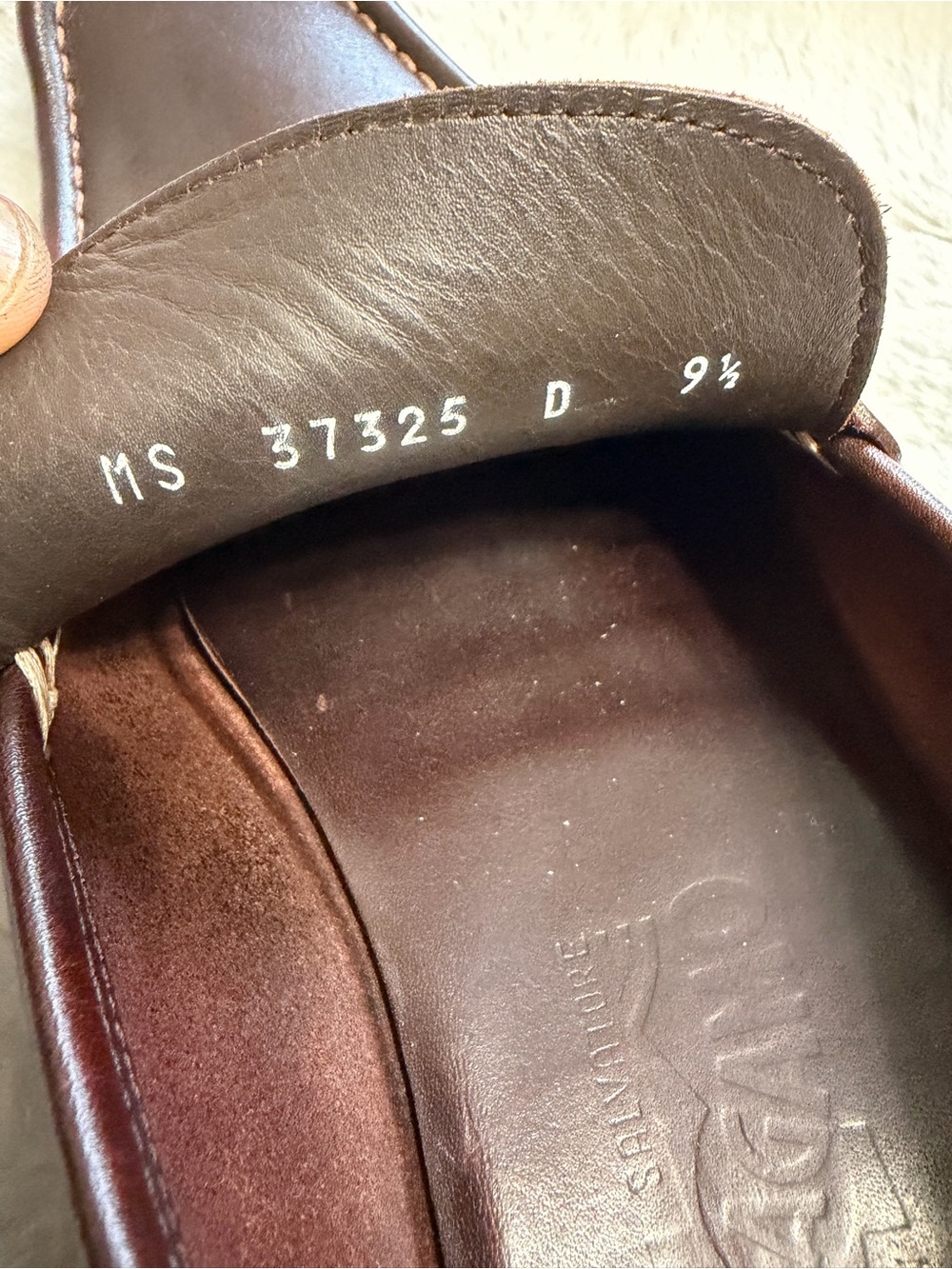 $990 Ferragamo Gancini Parigi Horsebit Brown Leather Loafers 9.5 10.5 - Picture 9 of 11